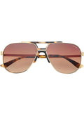 Logan Acetate Aviator Unisex Sunglasses - Tortoise / Brown