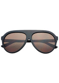 Maxwell Acetate Unisex Aviator Sunglasses - Black