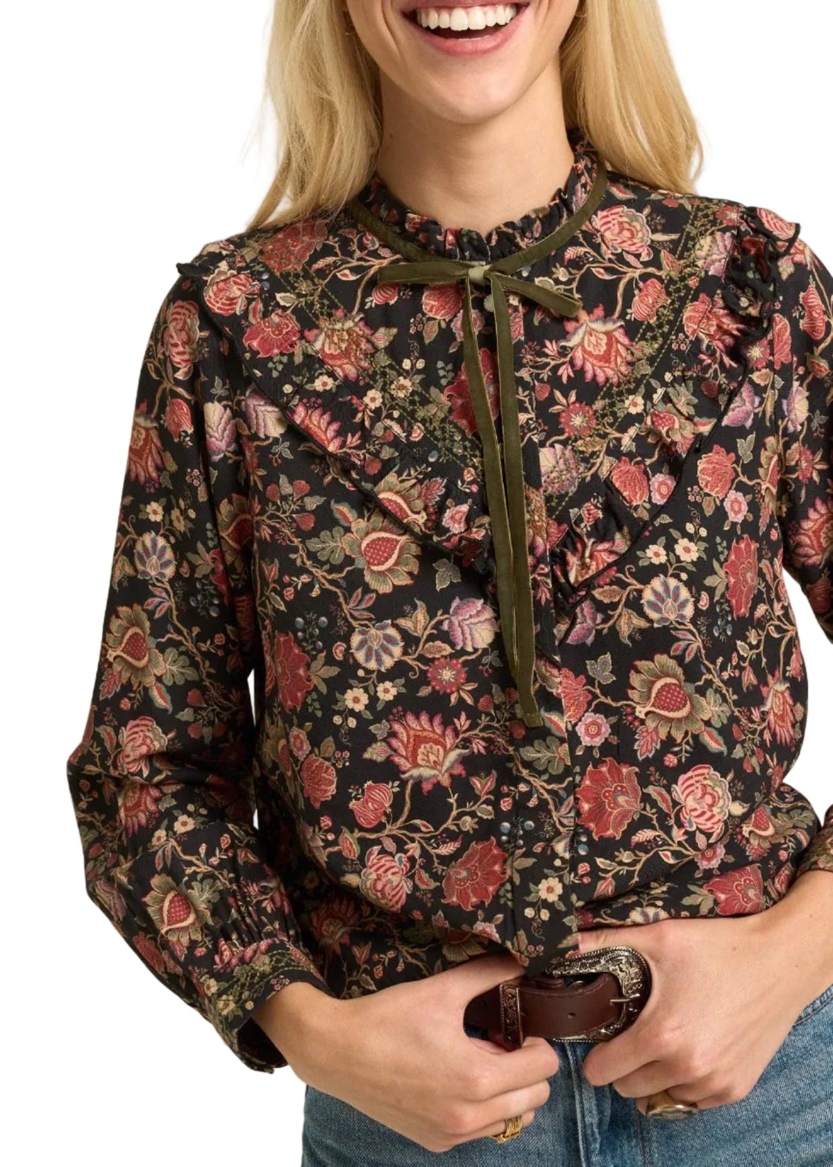 Hazel Blouse Black: S by Sonmer Shop USA - alternate view 3