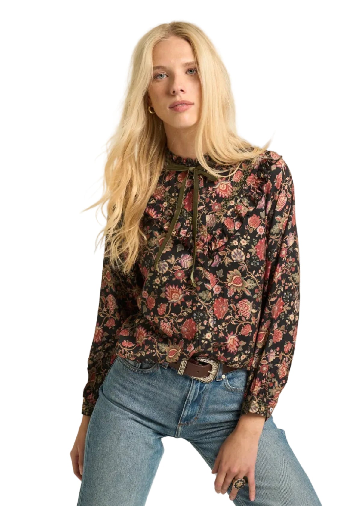 Hazel Blouse Black: S by Sonmer Shop USA