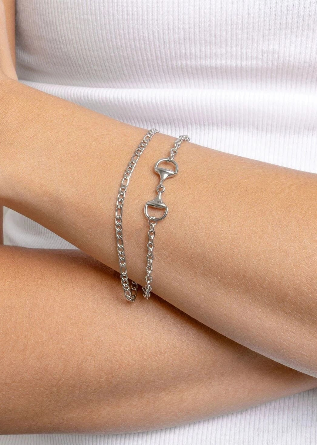 Horse Bit Bracelet - Silver
