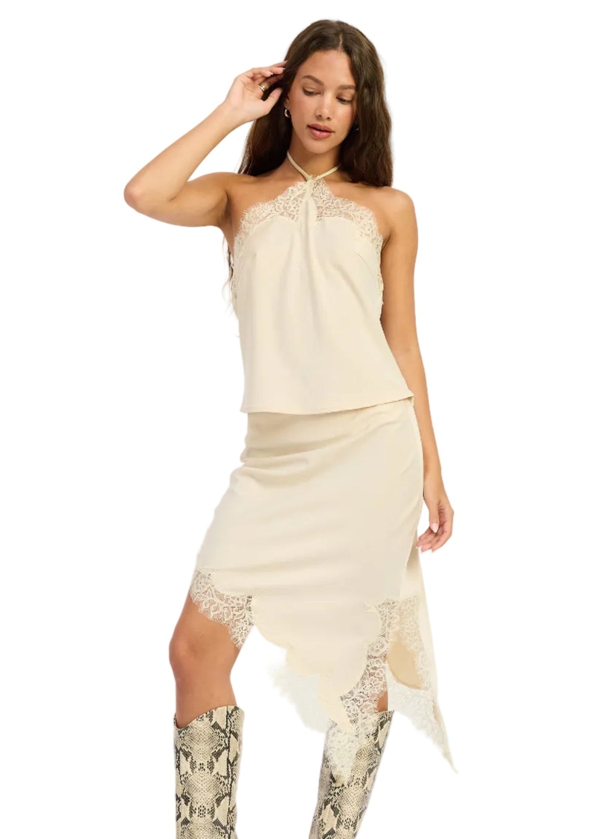 Lace Skirt - Cream by Emory Park
