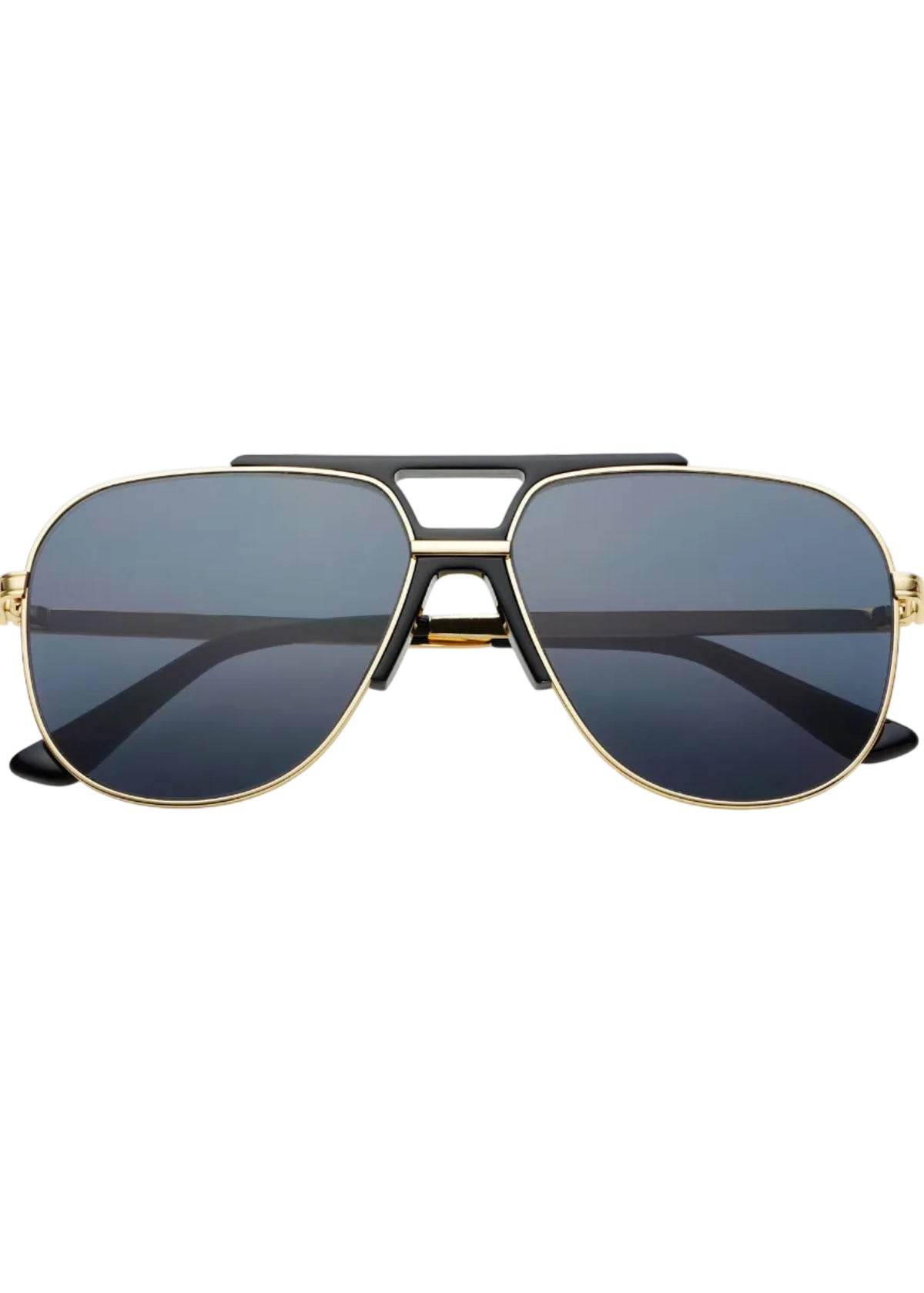 Logan Acetate Aviator Unisex Sunglasses - Black / Gray by FREYRS Eyewear