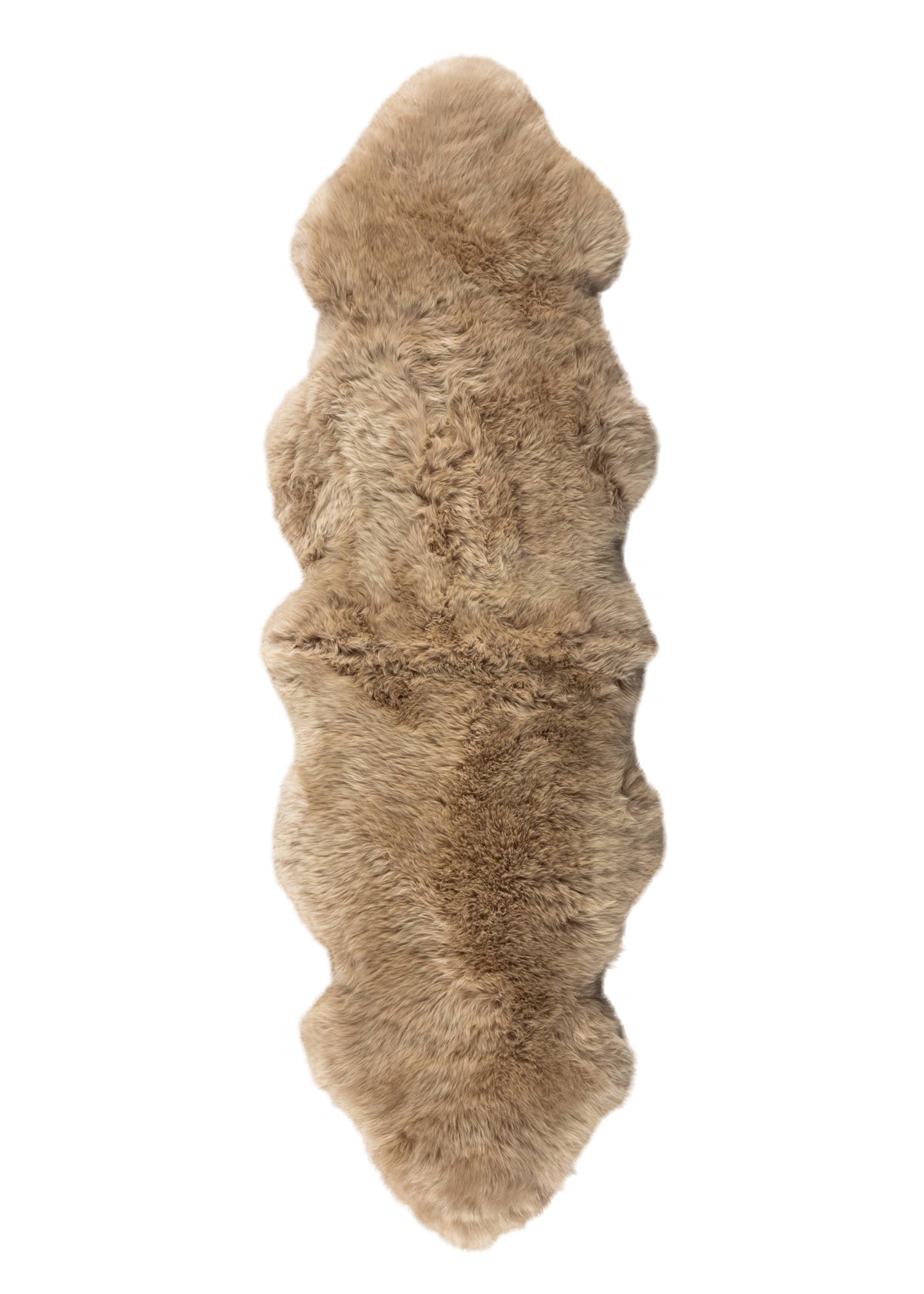 Long Wool Sheepskin Premium Double Rug: Beige by Fibre by Auskin USA