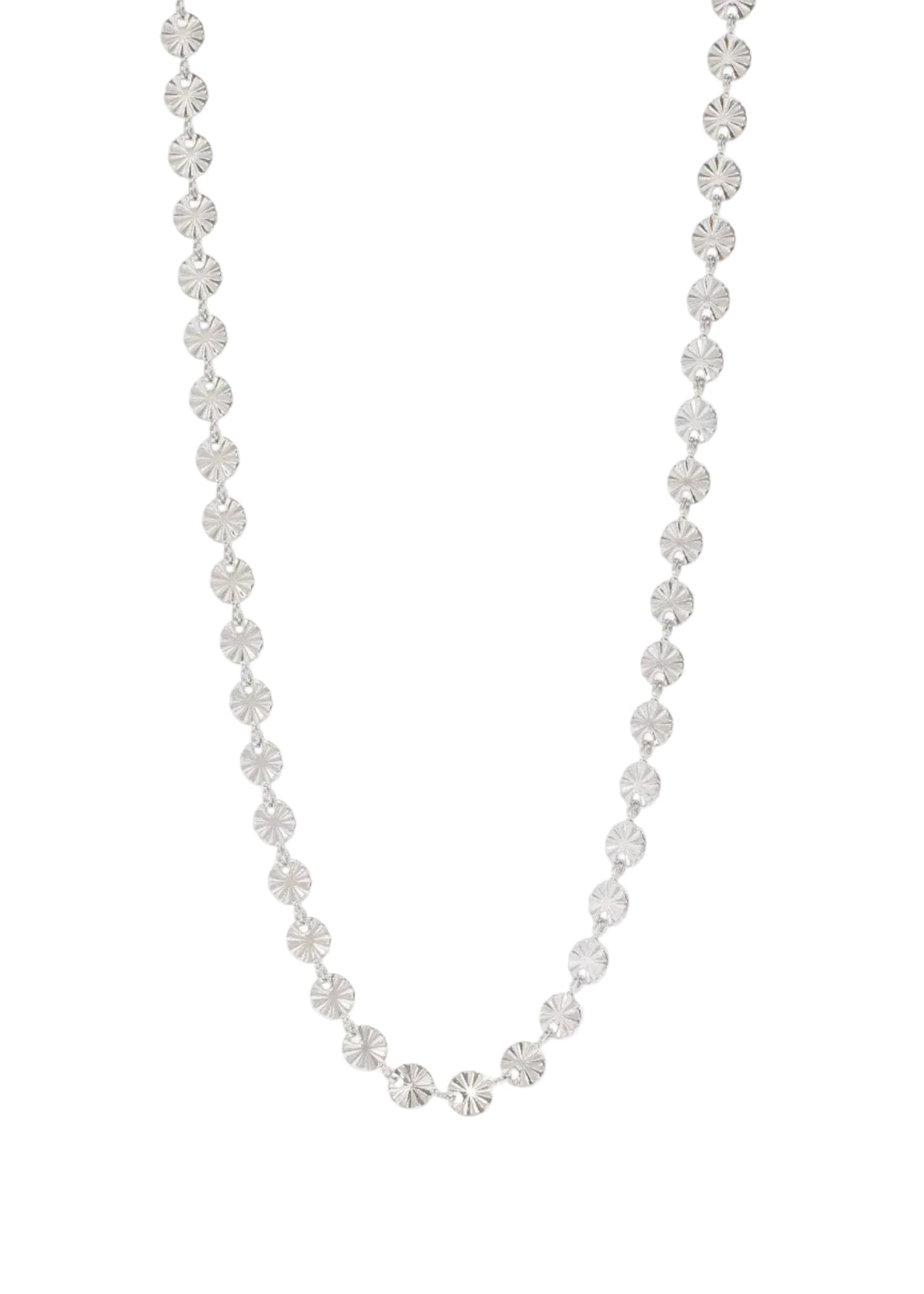 Sunburst Chain Necklace - Silver by WJW