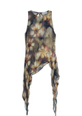 Printed Asymmetric Chiffon Top