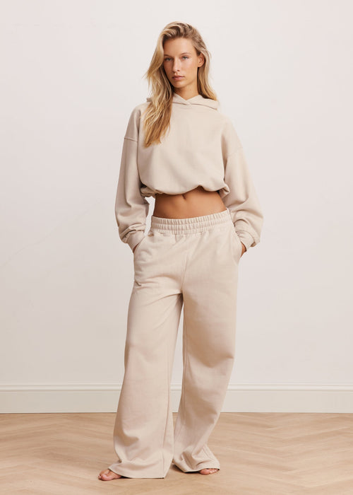 Amelia Cropped Hoodie Feather