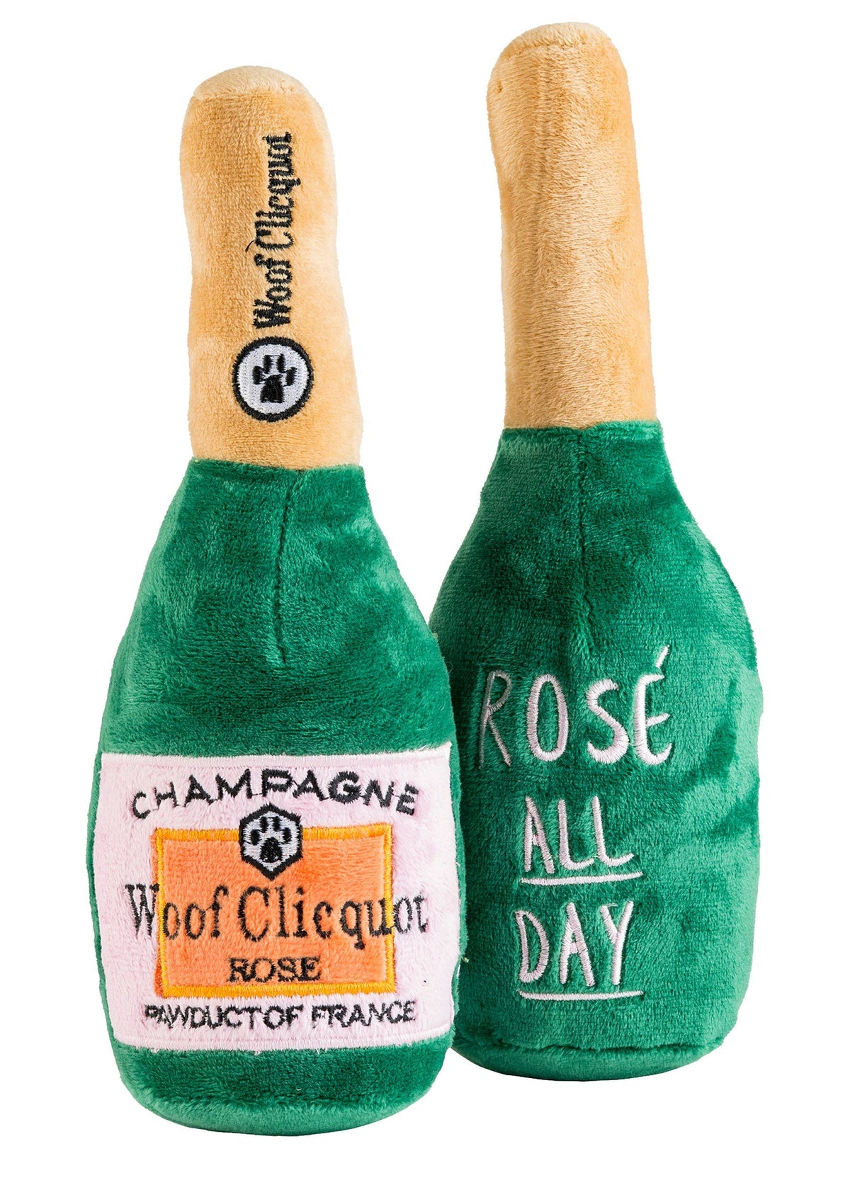 Woof Clicquot Rose' Champagne Bottle by Haute Diggity Dog